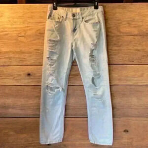 Bethany Mota size 2 regular white ripped jeans.  Excellent condition.